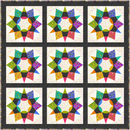 Graffiti EPP Quilt Pattern and Acrylic Template by Carl Hentsch