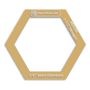 2.5" Hexi Windowed Template, 3/8" Seam