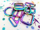 Rainbow Iridescent 1" Hardware Sets
