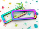 Rainbow Iridescent 1.5" Hardware, Set of 2