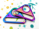 Rainbow Iridescent 1.5" Hardware, Set of 2