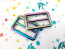 Rainbow Iridescent 1.5" Hardware, Set of 2