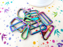 Rainbow Iridescent 1.5" Hardware, Set of 2