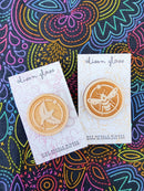 Alison Glass Birch Wood Bird and Bee Needle Minders