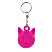 Tula Pink Cat Key Fob