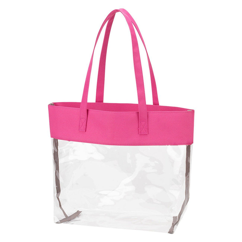 Viv & Lou Clear Tote Hot Pink