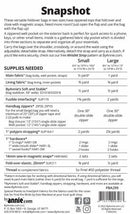 ByAnnie Snapshot Pattern, 2 sizes!