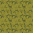 Rachel Hauer's Forest Floor- Helicopter Seeds, Green