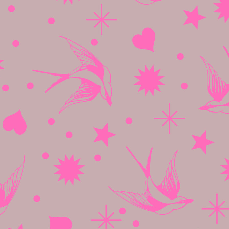 Tula Pink's Neon True Colors, Poms, Cosmic