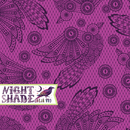 Tula Pink's Déjà vu Night Shade, Raven Lace