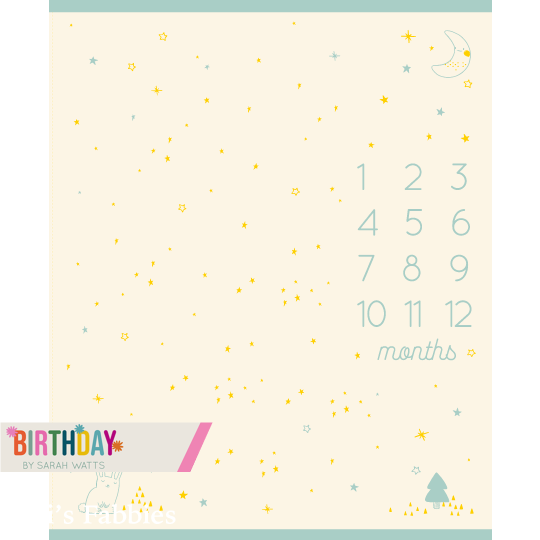 Birthday - Milestone Panel Buttercream, Baby Calendar