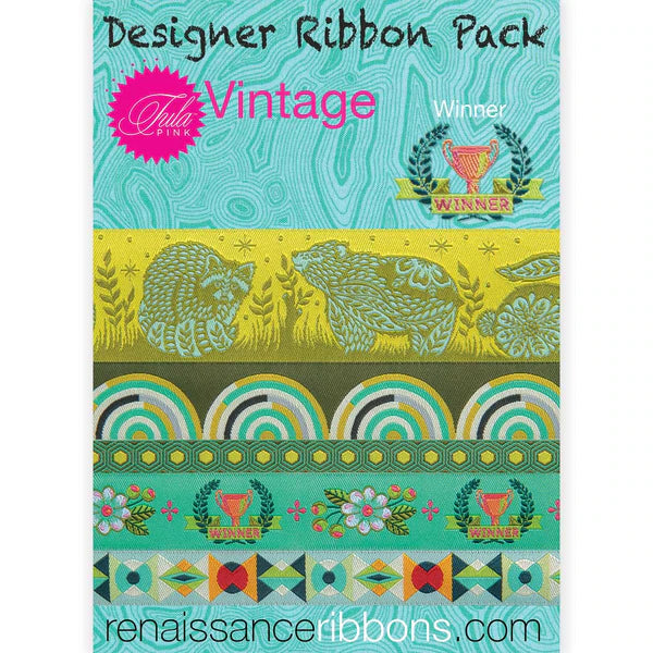 Tula Pink's Limited Edition Vintage Ribbon - Winner Collection!