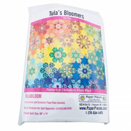 Tula Pink's Bloomers EPP Quilt Kit, Pattern + Papers!