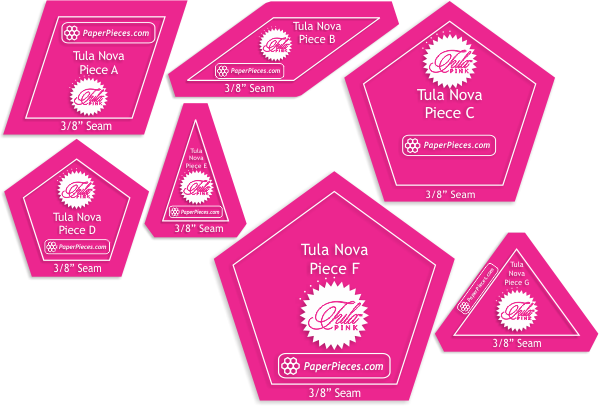 Tula Nova EPP Quilt, Pattern + Paper Pieces & Optional Templates!
