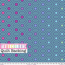 Tula Pink's True Colors 108" Wide Quilt Backing, Hexy XL, Peacock
