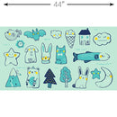 Birthday - Toys Panel Turquoise