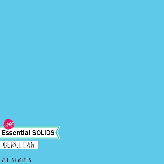 Tula Pink Essential Designer Solids - Cerulean