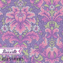 Tula Pink's Parisville Déjà Vu- Damask Dot, Violet