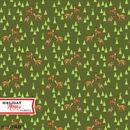 Tula Pink's Holiday Homies Flannel - Road Trip, Pine Fresh