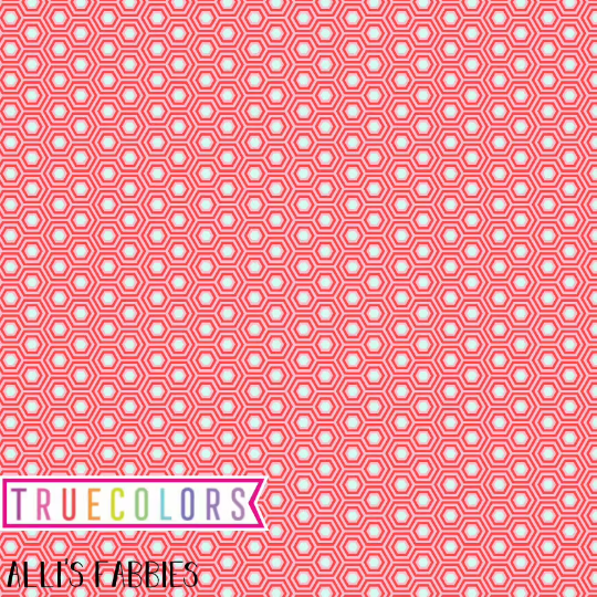 Tula Pink's True Colors - Hexy, Flamingo