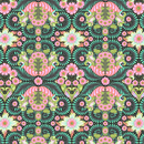 Tula Pink Slow and Steady Tortoise, Strawberry Kiwi, by the Fat Quarter