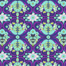 Tula Pink Slow and Steady Tortoise, Blue Raspberry, by the Fat Quarter