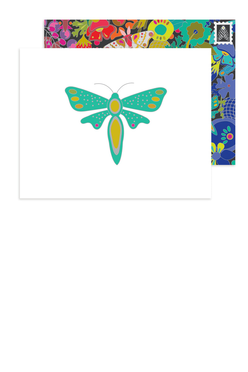 Alison Glass Ex Liberis Assorted Greeting Cards, Moths Set of 8!