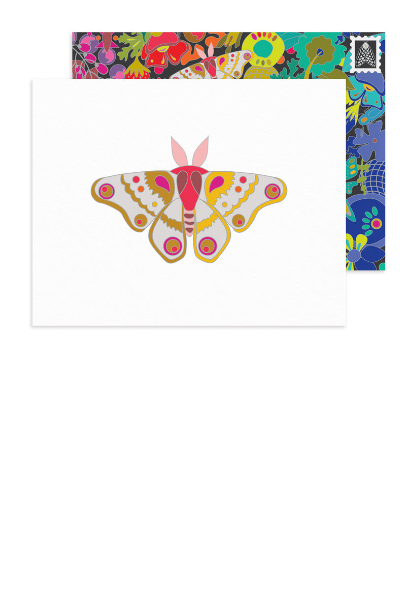 Alison Glass Ex Liberis Assorted Greeting Cards, Moths Set of 8!