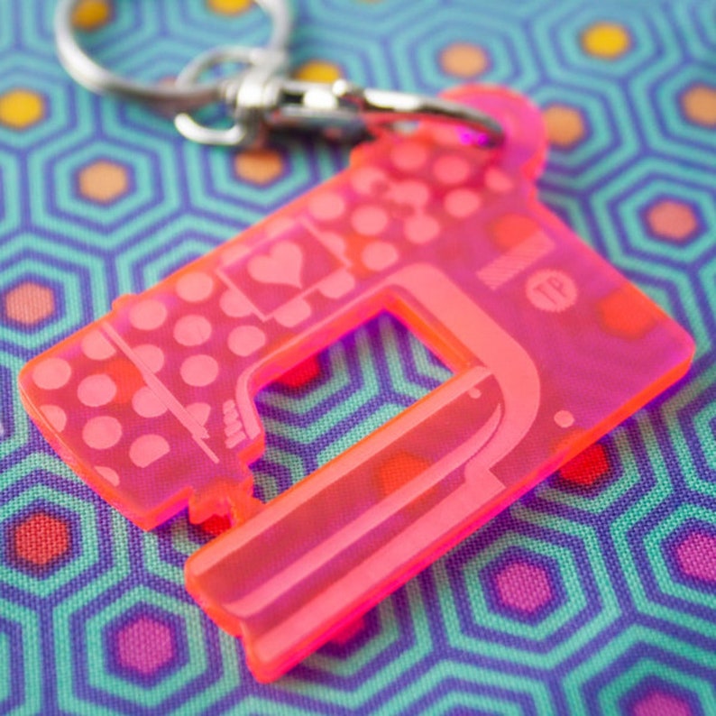Tula Pink Sewing Machine Key Fob
