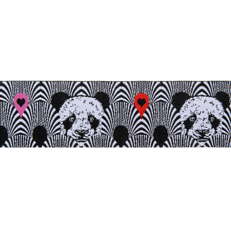 Tula Pink Linework Panda Lovers 1-1/2" Ribbon