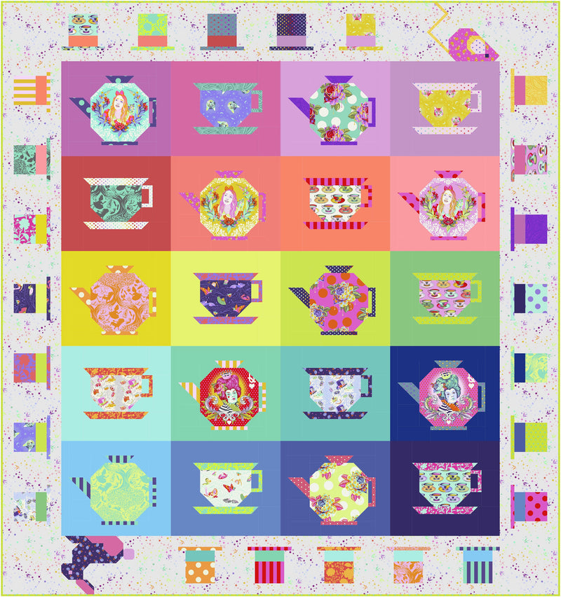 Tula Pink's Mad Hatter Tea Party Quilt Kit