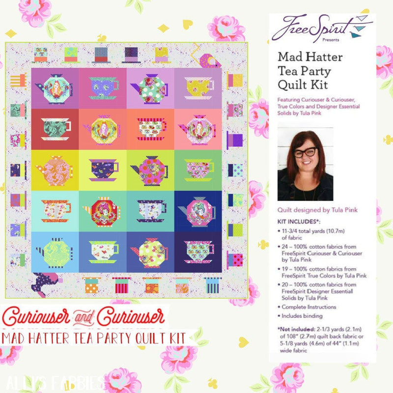 Tula Pink's Mad Hatter Tea Party Quilt Kit