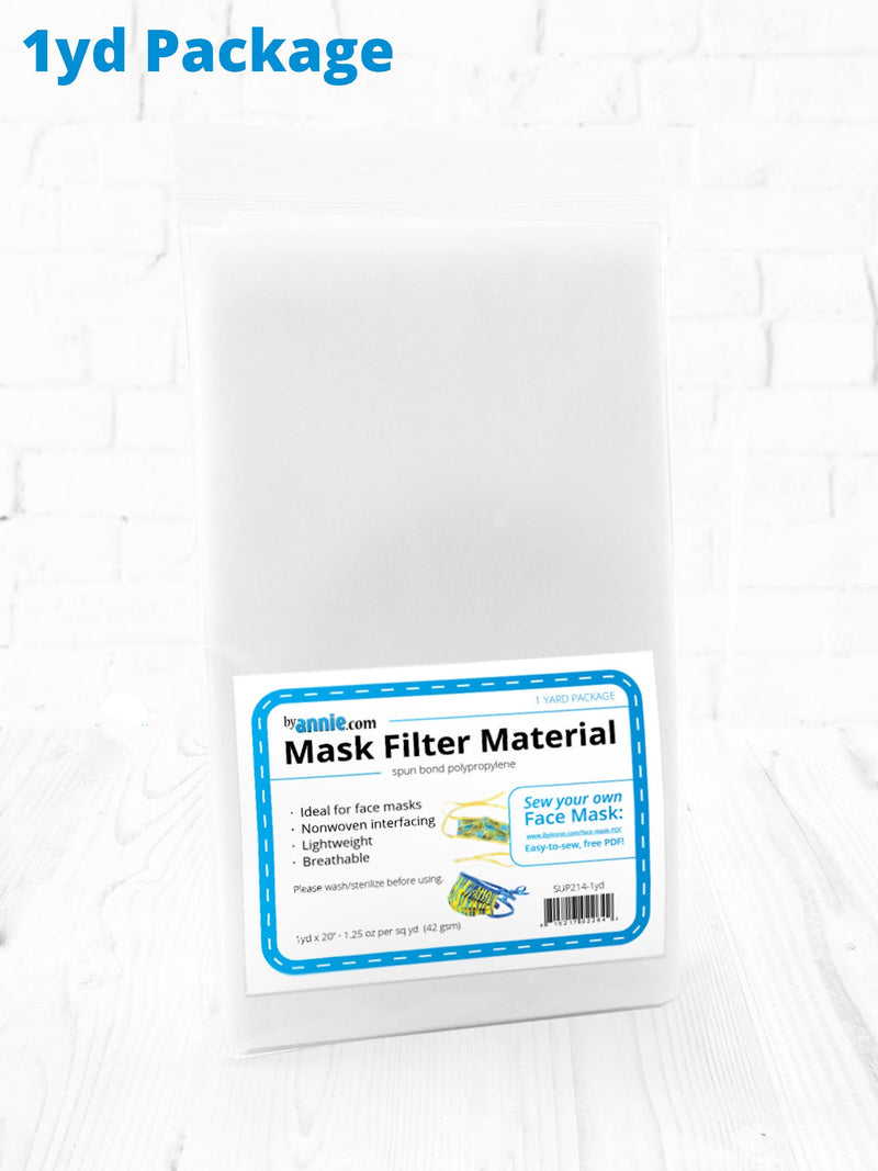 ByAnnie Mask Filter Material 1 Yard 44"x20"