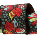 Tula Pink Moonshine Sprout on black 1-1/2" Ribbon