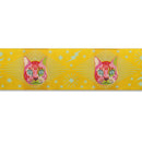 Tula Pink Curiouser Cheshire Cat Mustard 1.5" Ribbon