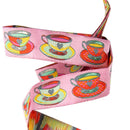 Tula Pink Curiouser Tea Time Pink 7/8" Ribbon
