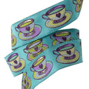 Tula Pink Curiouser Tea Time Blue 7/8" Ribbon