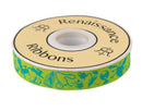 Tula Pink Curiouser Down the Rabbit Hole Green 7/8" Ribbon