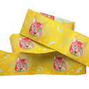 Tula Pink Curiouser Cheshire Cat Mustard 1.5" Ribbon