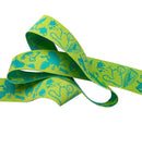 Tula Pink Curiouser Down the Rabbit Hole Green 7/8" Ribbon