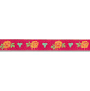 Tula Pink Curiouser Painted Roses Pink 5/8" Ribbon