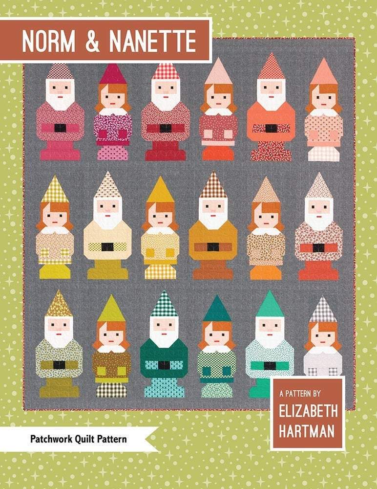 Norm & Nanette Gnome Quilt Pattern by Elizabeth Hartman