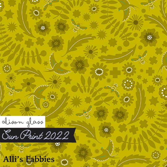 Alison Glass Sun Print 2022 - Meadow, Chartreuse