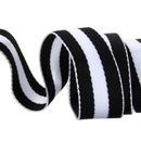 Tula Pink's 1.5" B&W Nylon Webbing, By the Yard