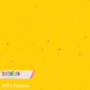 Birthday - Tiny Stars Sunshine Gold Metallic